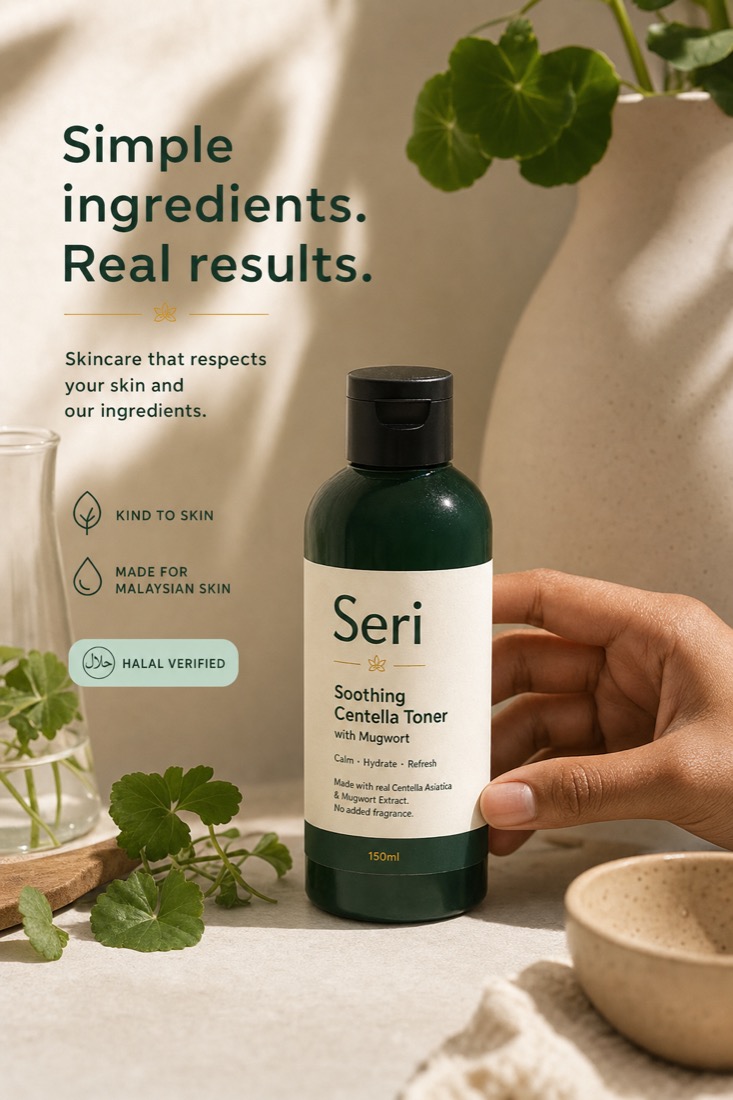 Seri skincare brand identity